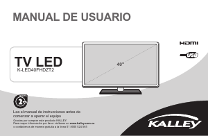 Manual de uso Kalley K-LED40FHDZ Televisor de LED