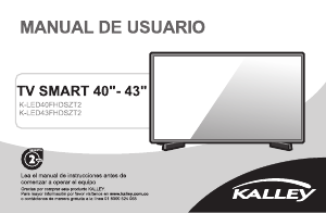Manual de uso Kalley K-LED43FHDSZT2 Televisor de LED