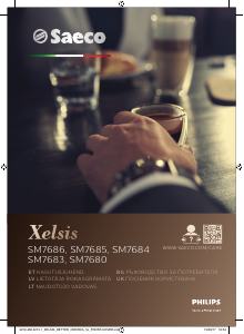 Vadovas Saeco SM7680 Xelsis Espresso kavos aparatas
