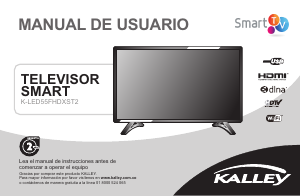 Manual de uso Kalley K-LED55FHD Televisor de LED