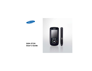 Manual Samsung SGH-Z720 Mobile Phone