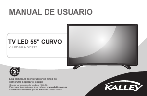 Manual de uso Kalley K-LED55UHDCST2 Televisor de LED