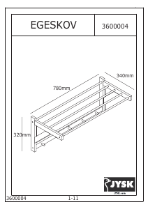 Hướng dẫn sử dụng JYSK Egeskov Giá áo