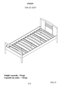 Handleiding JYSK Vaasa (Twin) Bedframe