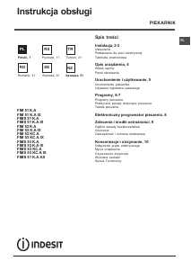 Manual Indesit FIMS 51 K.A IX Cuptor