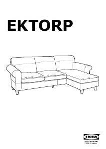 Käyttöohje IKEA EKTORP (+ chaise longue) Sohva