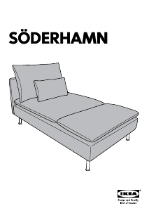 Kasutusjuhend IKEA SODERHAMN (+ chaise longue) Diivan