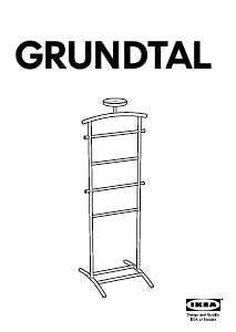 Руководство IKEA GRUNDTAL Вешалка