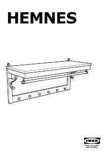 Manual IKEA HEMNES (wall) Cuier