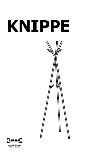 Brugsanvisning IKEA KNIPPE Knagerække
