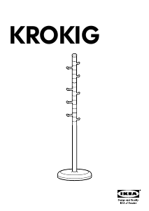 Vadovas IKEA KROKIG Drabužių stovas