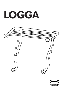 Käyttöohje IKEA LOGGA Naulakko