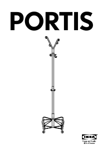 Посібник IKEA PORTIS Вішалка