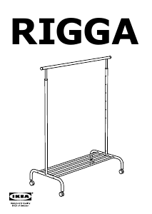 Manuál IKEA RIGGA Věšák na kabáty