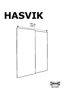 Manuál IKEA HASVIK Skříňové dveře