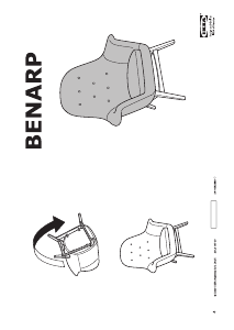 Használati útmutató IKEA BENARP Karosszék