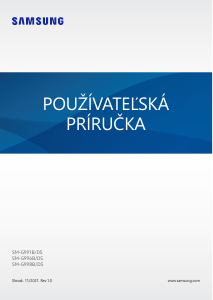 Návod Samsung SM-G991B/DS Galaxy S21 Mobilný telefón