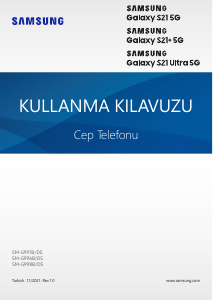 Kullanım kılavuzu Samsung SM-G991B/DS Galaxy S21 Cep telefonu