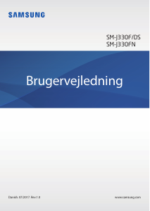 Brugsanvisning Samsung SM-J330F/DS Galaxy J3 Mobiltelefon