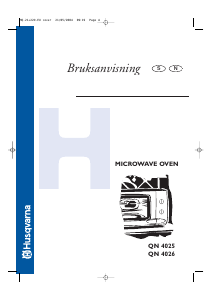 Bruksanvisning Husqvarna QN4026W Mikrovågsugn