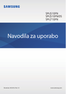 Priročnik Samsung SM-J510FN Galaxy J5 Mobilni telefon