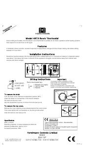 Manual Horstmann HRT3 Thermostat