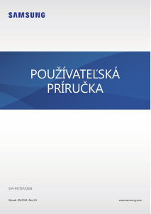 Návod Samsung SM-M115F/DSN Galaxy M11 Mobilný telefón