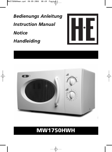 Manual Holland Electro MW1750HWH Microwave