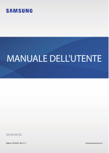 Manuale Samsung SM-N770F/DS Galaxy Note 10 Telefono cellulare