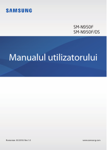 Manual Samsung SM-N950F/DS Galaxy Note 8 Telefon mobil