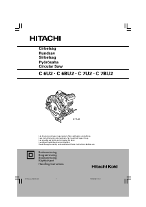 Manual Hitachi C 6BU2 Circular Saw