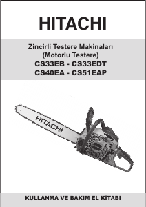 Kullanım kılavuzu Hitachi CS 33EB Motorlu testere
