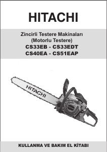 Kullanım kılavuzu Hitachi CS 33EDT Motorlu testere