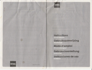 Manual de uso Hema MX-4150 Batidora de mano