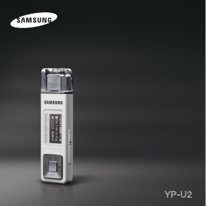 Bedienungsanleitung Samsung YP-U2X Mp3 player