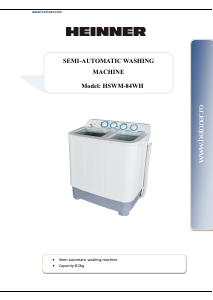 Handleiding Heinner HSWM-84WH Wasmachine