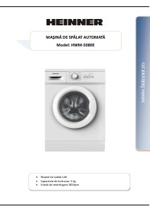 Manual Heinner HWM-5080E Washing Machine