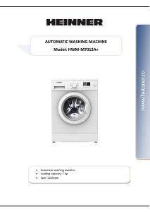 Instrukcja Heinner HWM-M7012A Pralka