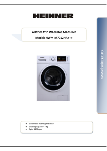 Manual Heinner HWM-M7012HA Washing Machine