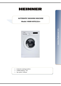 Manual Heinner HWM-M7012LA Washing Machine