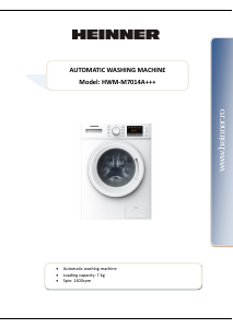 Manual Heinner HWM-M7014A Washing Machine