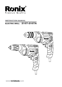 Manual Ronix 2107A Impact Drill