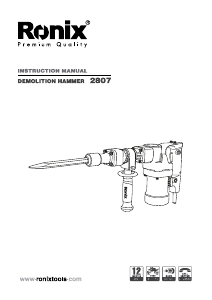 Manual Ronix 2807 Demolition Hammer
