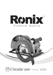Manual Ronix 4320 Circular Saw