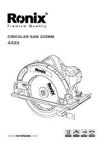 Manual Ronix 4323 Circular Saw