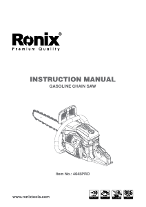 Manual Ronix 4645 Chainsaw