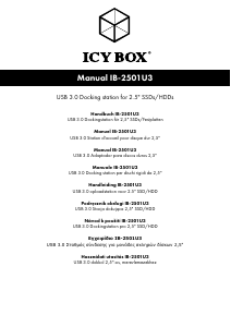 Manuál Icy Box IB-2501U3 Dokovací stanice