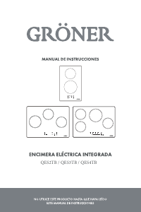 Manual de uso Gröner QES2TB Placa