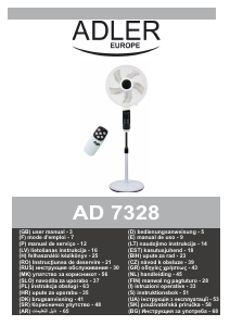 Priročnik Adler AD 7328 Ventilator