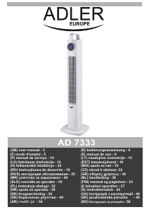 Bruksanvisning Adler AD 7333 Fläkt